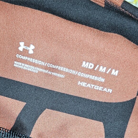 Under Armour HeatGear Compression Brown Black Leggings with Pocket – M - Picture 2 of 7